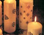 تزیین شمع با سوزن‌های تزئینی