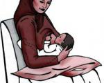 نحوه‌ مکیدن پستان و شیردهی به نوزاد