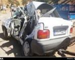 3 کشته در تصادف خودروی حامل کنک فوکاران با اتوبوس (+عکس)