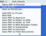 ساخت PDF در مك