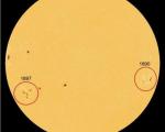 تصویر جدید ناسا از دو لکه خورشیدی