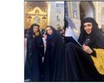 حجاب لیلا بلوکات در حرم امام رضا‬‎ / عکس