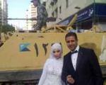 عروسی زوج مصری در میدان التحریر(+عكس)