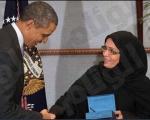 دیدار اوباما با شجاع‌ترین زن جهان+عکس