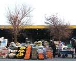 بازار میوه در آخرین ماه پاییز