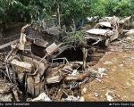 خسارات سیلاب در جاده چالوس (عکس)