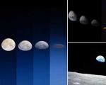 تصاویری دلفریب از غروب خورشید در ماه