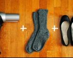 راه حل ساده برای کفش های تنگ! +عکس