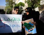 تجمع‌ اعتراضی مقابل‌ سفارت عربستان(+تصاویر)