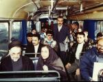 محمد خاتمی در اتوبوس خط واحد (عکس)