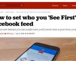 برنامه‌ فیس بوک برای مدیریت News Feed