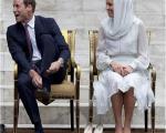 تصویر: نوه ملکه بریتانیا باحجاب و پابرهنه شد