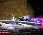 دیوید بکهام با قایق تندروی سپاه در افتتاحیه المپیک
