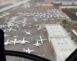 وضعیت جالب فرودگاه لاس وگاس در روزی که "مسابقه قرن" برگزار شد