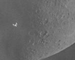تصاویری دیدنی از گذر ایستگاه فضایی از مقابل ماه