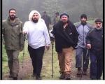 پیاده‌روی سیدحسن خمینی و برادرانش در جنگل‌های شمال