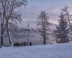 دریاچه Bled در یک صبح زمستانی رویایی!
