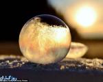 عکس های شگفت انگیز از لحظه یخ زدن حباب ها