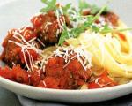 خوراک کوفته‌ریزه با پاستا ( غذایی ایتالیایی )