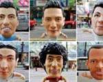 افتضاح چینی ها در ساخت مجسمه ستاره های جام جهانی