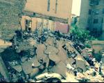 ریزش ساختمانی در تهرانپارس بر اثر گودبرداری غیراصولی + تصاویر