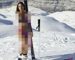 اسکی‌باز ایرانی در آغوش دختر برهنه +عکس