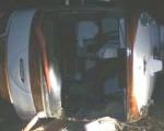 واژگونی اتوبوس شیراز - یزد و کشته و زخمی شدن 19 نفر