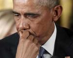 اوباما در جریان سخنرانی گریه کرد +تصاویر