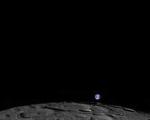 رصد طلوع زمین مرمری از منظر ماه + تصویر