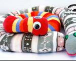 ساخت عروسک مار با جوراب شلواری بچه‌گانه