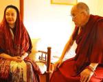 دیدار کتایون ریاحی با دالایی لاما (+عکس)