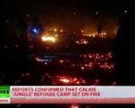 راشاتودی: اردوگاه پناهجویان کاله در فرانسه طعمه حریق شد