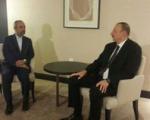 دیدار رییس‌جمهور آذربایجان و نهاوندیان در حاشیه اجلاس داووس