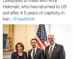 دیدار رئیس سابق مجلس نمایندگان آمریکا با زندانی ایرانی تازه آزاده شده