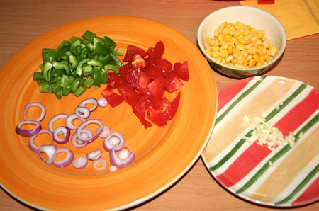 پیتزا سبزیجات در سبک ناتورالیسم