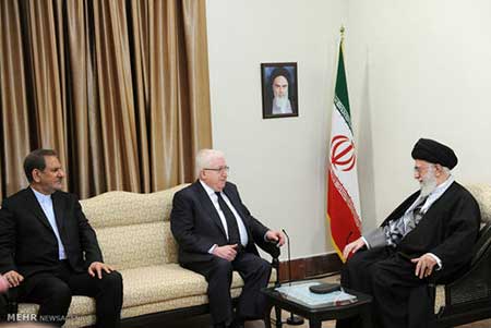 اخبار,اخبار سیاست خارجی ,دیدار رهبر معظم با رئیس جمهور عراق