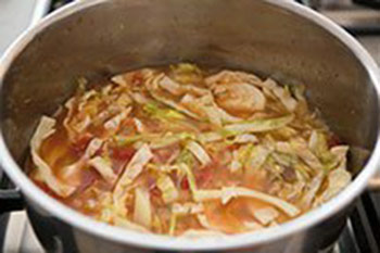 نحوه پخت سوپ کاهو, روش درست کردن سوپ کاهو