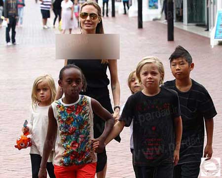 عکسهای آنجلینا جولی و فرزندانش در سفر استرالیا