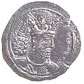 شاپور دوم بر سکه اش
