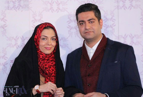 عکس: آزاده نامداری و همسرش کاخ فجر