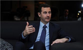 بشار اسد, تهدید به جنگ آمریكا علیه سوریه