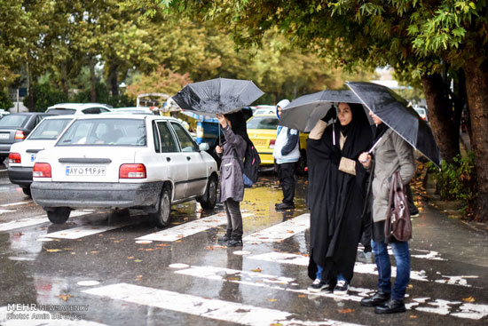 عکس: بارش باران و آبگرفتگی معابر در شیراز