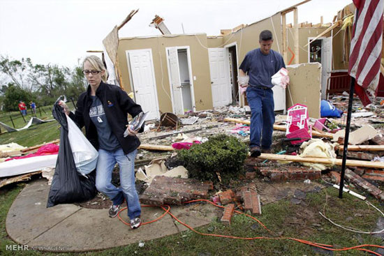 خسارات گردباد در تگزاس