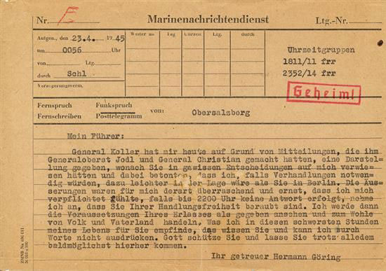 تلگرافی که منجر به خود کشی هیتلر شد!