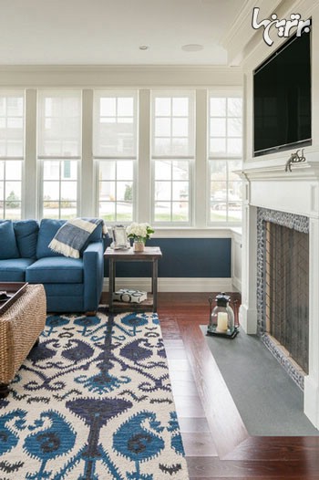 10 راه برای دکوره کردن منزل با رنگ های سفید و آبی