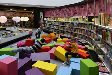  شیک ترین کتابخانه کودکان,مدل کتابخانه کودکان 