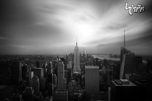 تصاویر سیاه و سفید از نشانه های مشهور نیویورک