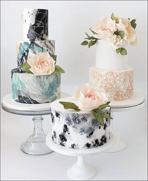 چشمگیر ترین کیک های عروسی سال 2015