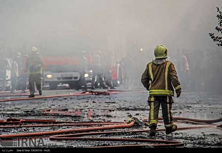 اخبار,اخبار حوادث , آتش سوزی انبار مصالح در تهران