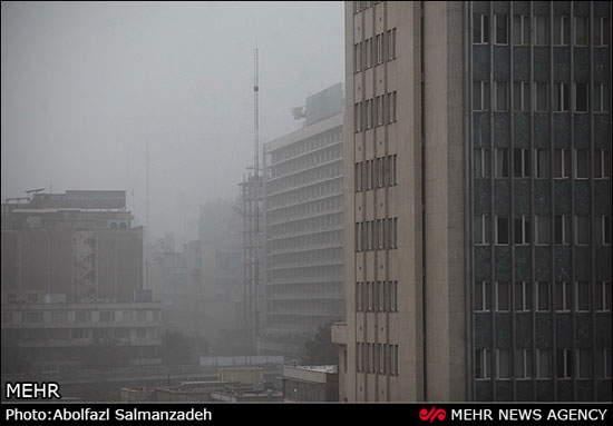 تصاویری از گرد و غبار در تهران